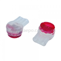 UR2 butt connector, 3-wire, 0.4-0.9mm conductor, max insulation 2.08mm, dual pins, gel filled