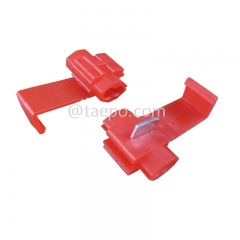 905 run & tap connector, 2-wire, AWG22-18 conductor, single pin, red