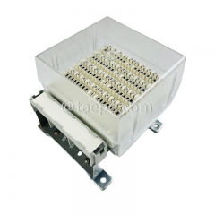 50 pairs LSA disconnection block, with label holder, earth wire, mounting accessories