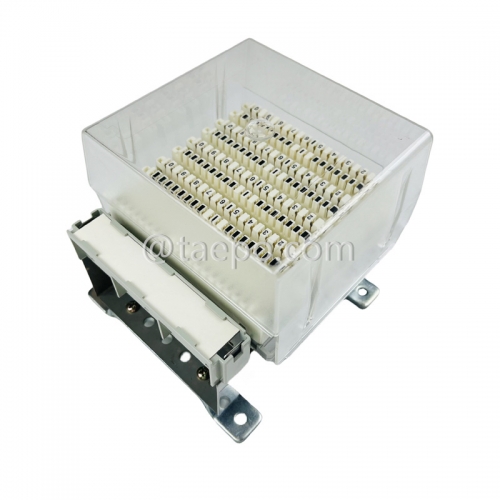 50 pairs LSA disconnection block, with label holder, earth wire, mounting accessories