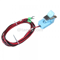 2-pole test cord for splicing module, test plug to screw terminal