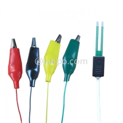 4-pole SM test cord, with test plug to alligator clip for MDF disconnection block 71 #TP-1401-100, 1.5m