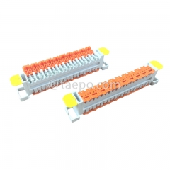 10 pairs QCS cross connection terminal block, gel filled