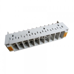 10 pairs 3-pole over-voltage protection magazine for LSA module, without GDT arrester