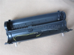 Copper aerial closure, horizontal type, mechanical sealing, max 600 pairs, ø120x660mm, 3 inlets and 3 outlets