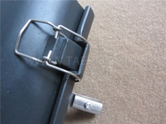 Copper aerial closure, horizontal type, mechanical sealing, max 600 pairs, ø120x660mm, 3 inlets and 3 outlets