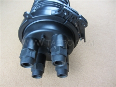 Copper dome closure, vertical type, mechanical sealing, max 400 pairs, ø140x435mm, 2 inlets and 2 outlets