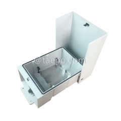 Outdoor 30 pairs connection box 1B 11 for LSA module, 250x175x111mm, RFP housing, snap-on locking, with back mount frame, without LSA module, without carved logo, with lock