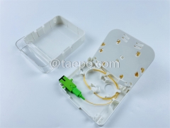 Fiber termination box (FTB), indoor, SC, 1 fiber, plastic housing