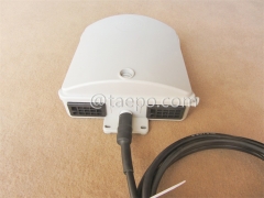 Outdoor 10 pairs terminal box for STUB module, 257x204x90mm, screw snap locking, plastic housing, with STUB module with over-voltage protection, cable length 4m