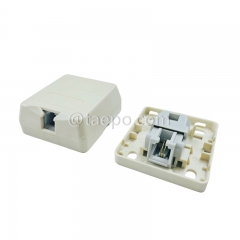 CAT3 2P2C dry 1 port RJ11 telephone socket