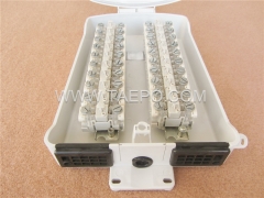 Outdoor 20 pairs terminal box for STB module, 350x204x90mm, screw snap locking, plastic housing, with STB module without protection