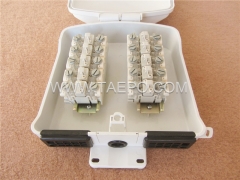 Outdoor 10 pairs terminal box for STB module, 257x204x90mm, screw snap locking, plastic housing, with STB module without protection