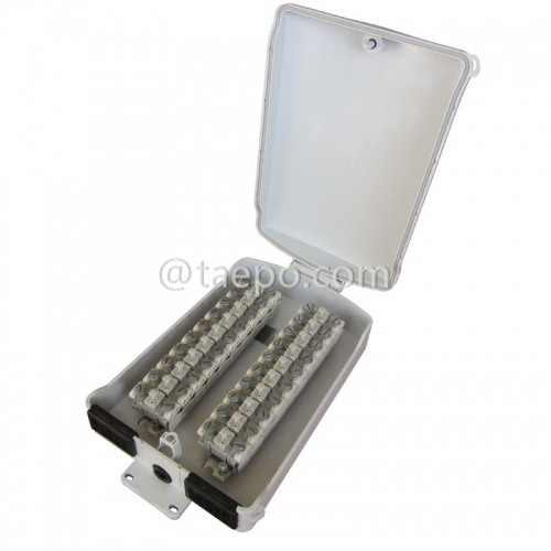 Outdoor 20 pairs terminal box for STB module, 350x204x90mm, screw snap locking, plastic housing, with STB module without protection