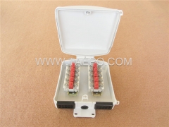 Outdoor 10 pairs terminal box for STB module, 257x204x90mm, screw snap locking, plastic housing, with STB module with over-voltage protection