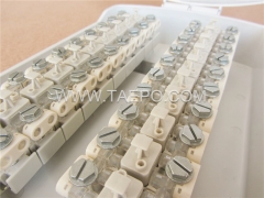 Outdoor 20 pairs terminal box for STB module, 350x204x90mm, screw snap locking, plastic housing, with STB module without protection