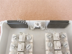 Outdoor 20 pairs terminal box for STB module, 350x204x90mm, screw snap locking, plastic housing, with STB module without protection