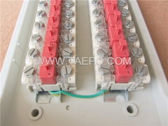 Outdoor 20 pairs distribution point box for STB module, 350x188x111mm, key locking, plastic housing, with STB module with over-voltage protection