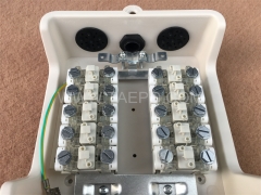 Outdoor 10 pairs distribution point box for STB module, 195x191x81mm, key locking, plastic housing, with STB module without protection