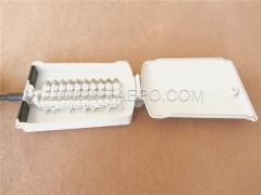 Outdoor 20 pairs terminal box for STUB module, 350x204x90mm, screw snap locking, plastic housing, with STUB module without protection, cable length 4m