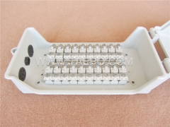 Outdoor 20 pairs distribution point box for STB module, 350x188x111mm, key locking, plastic housing, with STB module without protection