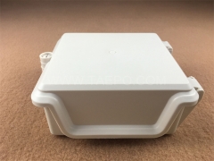 Outdoor 10 pairs distribution point box for STB module, 195x191x81mm, key locking, plastic housing, with STB module without protection