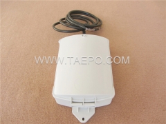 Outdoor 20 pairs terminal box for STUB module, 350x204x90mm, screw snap locking, plastic housing, with STUB module with over-voltage protection, cable length 4m