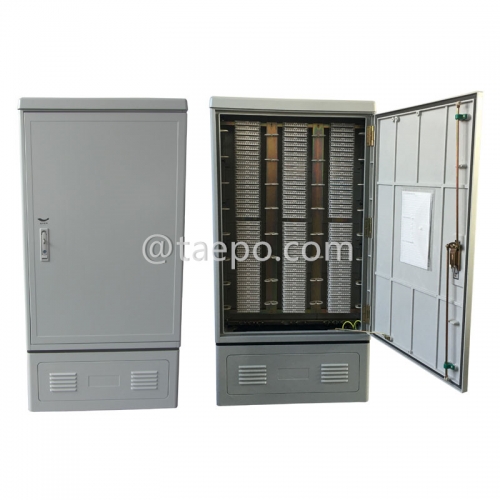 Outdoor 1200 pairs cross connection cabinet, SMC housing, with base, for LSA module, 400pairs x 3 columns, 1450(H) x 750(W) x 320(D)mm, with 1200P back mount frame, cable clamp, cable rings, without LSA modulesfacturer for Sale