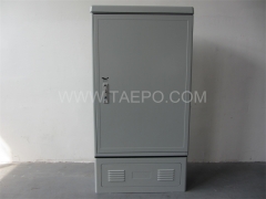 Outdoor 2400 pairs cross connection cabinet, SMC housing, with base, double-sided, for LSA module, 400pairs x 3 columns, 1450(H) x 750(W) x 540(D)mm, with 2400P back mount frame, cable clamp, cable rings, without LSA modules
