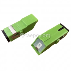 Singlemode simplex SC/APC fiber optic adapter with shutter from China Manufacturer TAEPO for Sale