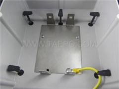 Outdoor 20 pairs connection box 1B 11 for LSA module, 250x175x111mm, RFP housing, snap-on locking, with back mount frame, without LSA module, without carved logo, with lock