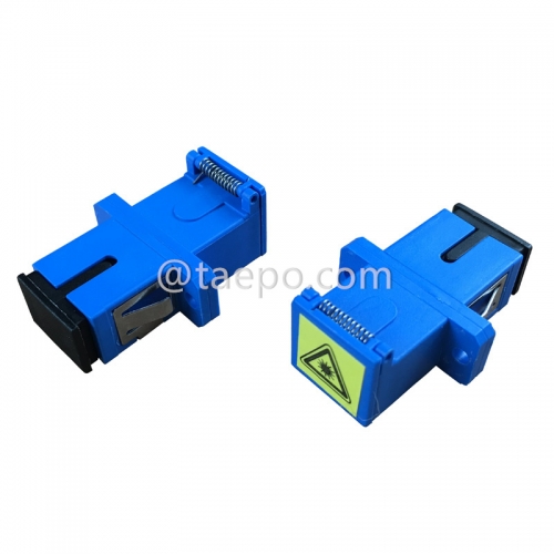 Single mode simplex SC UPC Fiber optic adapter with shutter
