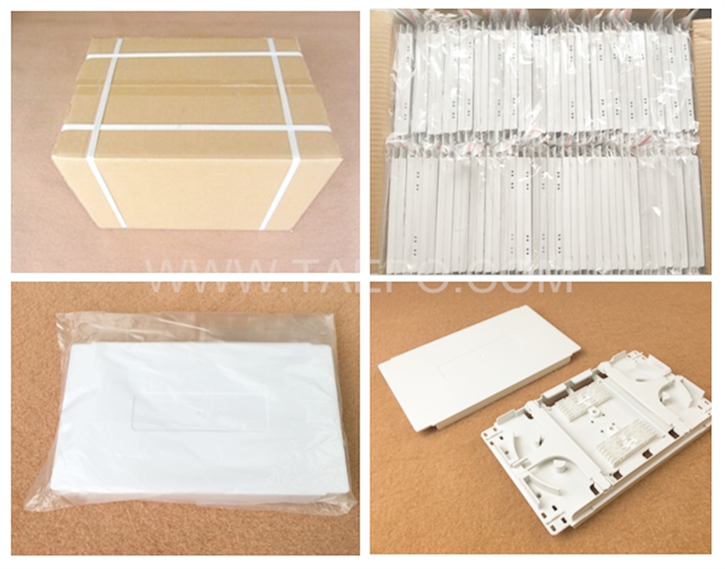Packing pictures for Fiber splice tray, 12 fibers, plastic with snap-on cover,  hot melt 2pcs 6F comb