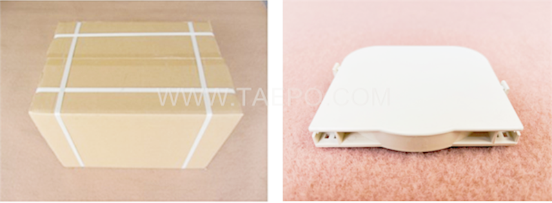 Packing pictures for 6 fibers plastic Fiber splice tray