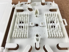 Fiber splice tray, 12 fibers