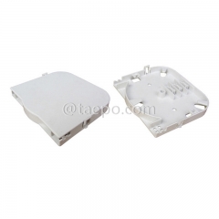 Fiber splice tray, 6 fibers, plastic