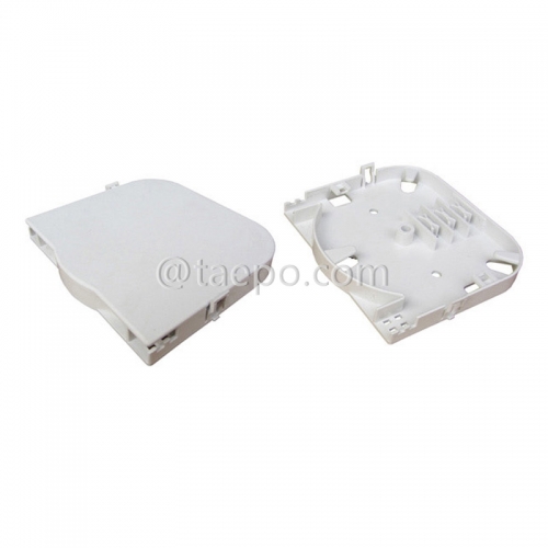Fiber splice tray, 6 fibers, plastic
