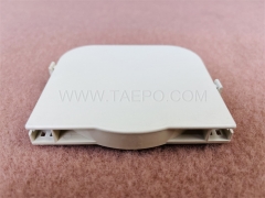 Fiber splice tray, 6 fibers, plastic