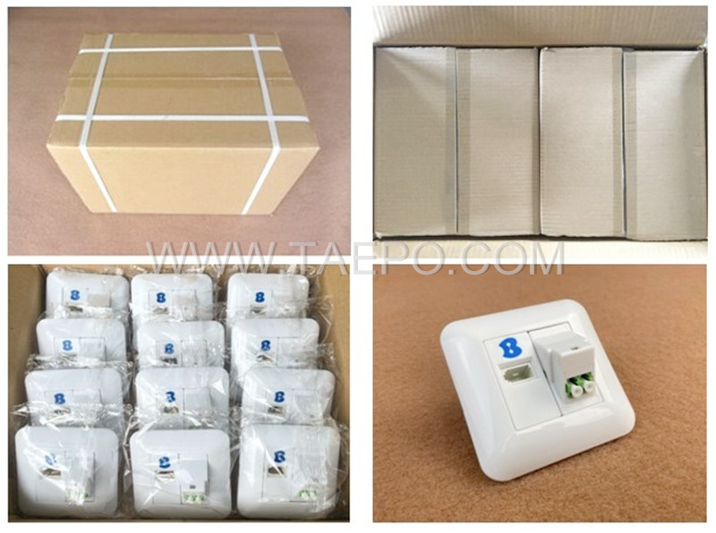 IllPacking pictures for Hybrid outlet LC/APC duplex + 1-port UK socket