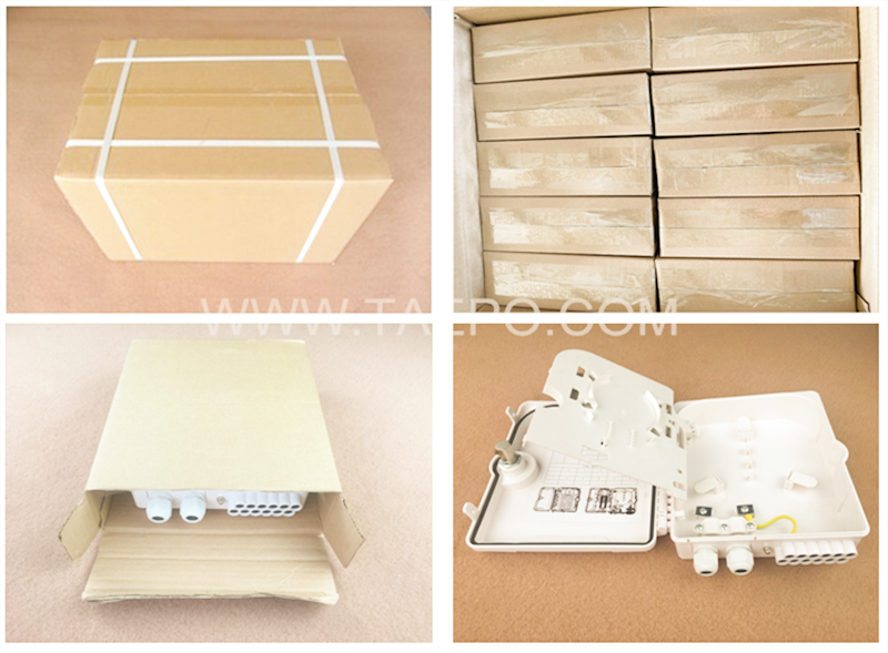 Packing pictures for Fiber splitter box (FSB), outdoor, SC, 8 fibers, plastic housing