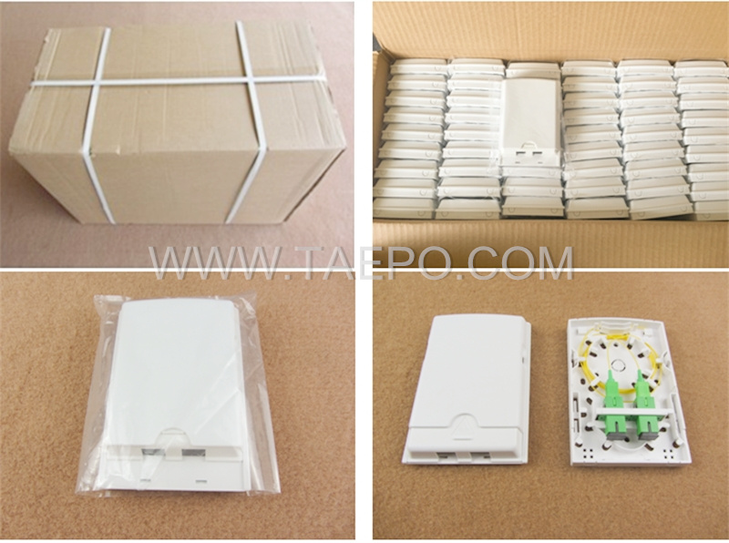 Packing pictures for Fiber termination box (FTB), indoor, SC, 2 fibers, plastic housing