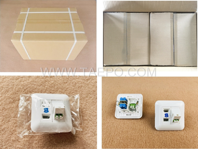 Packing pictures for Hybrid outlet LC/APC duplex + 2-port UK socket