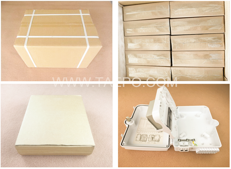 Packing pictures for Fiber splitter box (FSB), outdoor, SC, 16 fibers, plastic housing