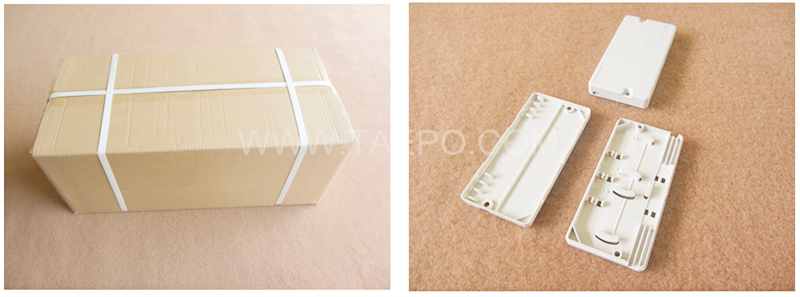 Packing pictures for Drop cable splice box, 2 inlets 2 oulets