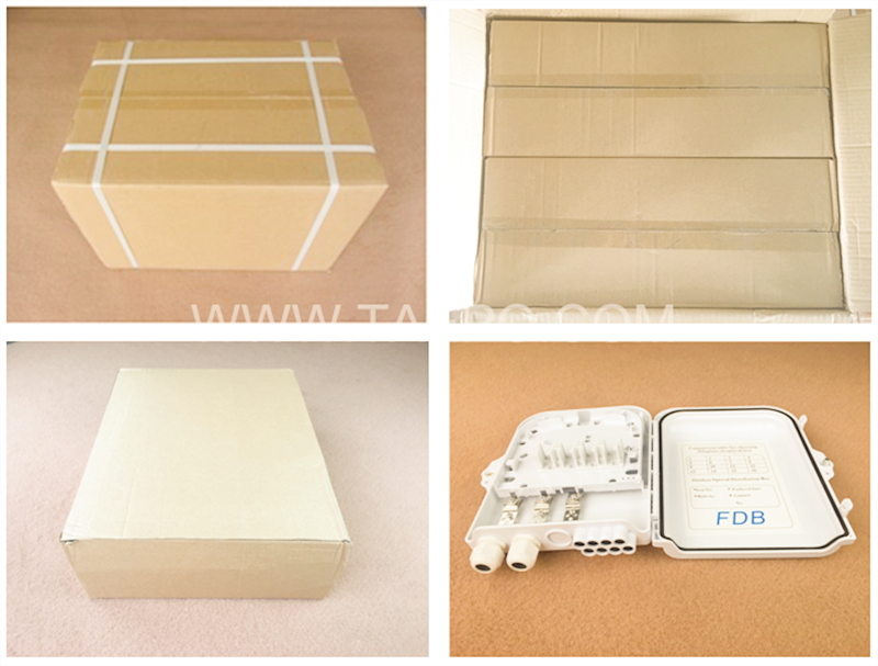 Packing pictures for Fiber distribution box (FDB), outdoor, SC, 8 fibers, plastic housing