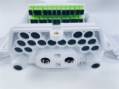 Fiber distribution box (FDB), outdoor, SC, 16 fibers, plastic housing