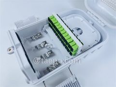 Fiber distribution box (FDB), outdoor, SC, 16 fibers, plastic housing