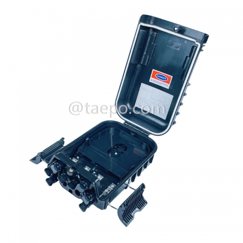 Fiber distribution box (FDB), outdoor, SC water-proof, 8 fibers, plastic housing