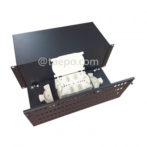 Rack mounted ODF, 19", 4U, SC, 96 fibers, sliding without guiding rail, cold rolling steel housing with powder coating