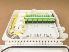 Fiber distribution box (FDB), outdoor, SC, 12 fibers, plastic housing